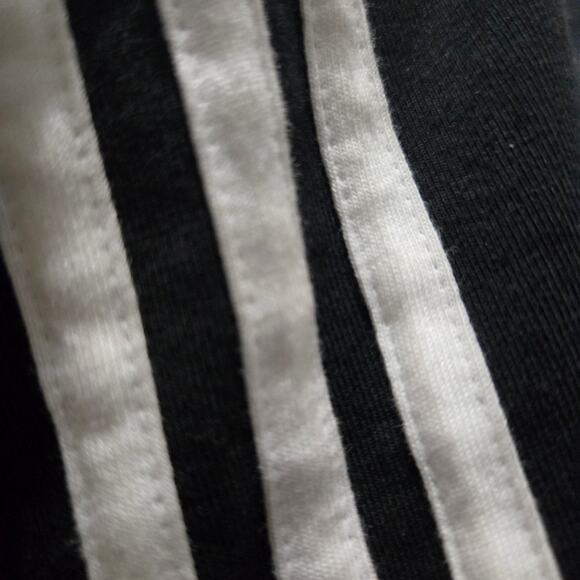 Adidas HER Studio London Floral Trefoil Dress Black Long Sleeve Mini Logo Medium - Picture 12 of 15